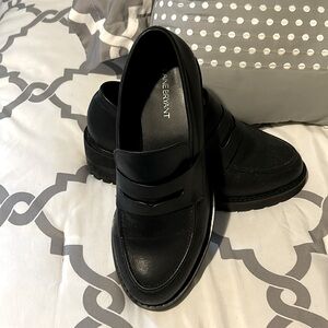 Black loafers, size 10W, Lane Bryant